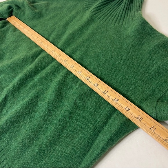 Free People Forest Green Cashmere Turtleneck Sweater - Picture 7 of 12